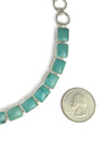 Turquoise Tennis Link Bracelet by Thomas Valencia (BR8747)