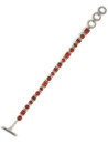Mediterranean Coral Tennis Link Bracelet by Thomas Valencia (BR8749)