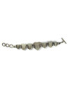 Spiny Oyster Shell & Kingman Turquoise Heart Link Bracelet by Diane Wylie (BR8757) 
