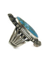 Kingman Turquoise Ring Size 8 1/2 by Aaron Toadlena (RG9609)