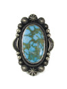  Kingman Turquoise Ring Size 7 1/2 by Aaron Toadlena (RG9610)