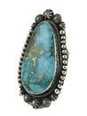  Pilot Mountain Turquoise Ring Size 7 by Aaron Toadlena