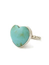Turquoise Heart Ring Size 9 1/4 by Mildred Parkhurst (RG9615)