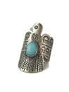 Kingman Turquoise Thunderbird Ring Size 7 (RG9624)