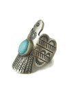 Kingman Turquoise Thunderbird Ring Size 7 (RG9624)