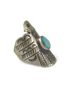 Kingman Turquoise Thunderbird Ring Size 7 (RG9624)