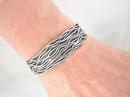 Sterling Silver Branch Wire Bracelet 3/4" by Murphy Platero, Navajo