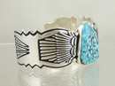 Natural Kingman Turquoise Bracelet by Steven Begay, Navajo