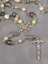 Pastel Freshwater Pearl Rosary Beads (CR064)