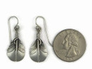 Sterling Silver Feather Earrings by Lena Platero, Navajo (ER5017) 