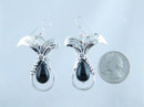 Sterling Silver Onyx Necklace & Earring Set (NK4070)