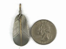 12k Gold & Sterling Silver Feather Pendant by Lena Platero, Navajo (PD5013) 