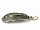 12k Gold & Sterling Silver Feather Pendant by Lena Platero, Navajo (PD5013) 