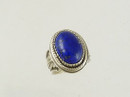 Handmade Sterling Silver Lapis Ring Size 11 by Les Baker