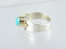 14k Gold & Silver Turquoise Ring Size 9 (RG1705-G33)