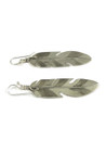 Sterling Silver Feather Earring & Pendant Set by Lena Platero