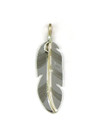 12k Gold & Sterling Silver Feather Pendant by Lena Platero (PD3750)