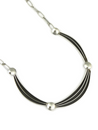 Silver Channel Necklace by Francis Jones