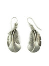 Sterling Silver Feather Earrings 1 3/4" (ER3718)