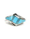 Turquoise Inlay Ring Size 7 (RG3882-S7)