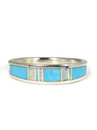 Turquoise & Opal Inlay Ring Size 9 (RG4986-9)