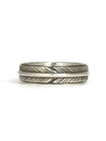 Silver Feather Band Ring Size 6 (RG5059-S6)