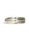 Silver Feather Band Ring Size 11 (RG5059-S11)