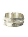 Silver Feather Cuff Bracelet 1" by Jerry Platero (BR6211)