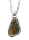 Fossilized Mammoth Tooth Ivory Pendant by Joe Piaso (PD4168)