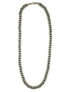 Antiqued 7mm Sterling Silver Beads 30" 