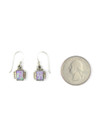Silver Pink Opal Dangle Earrings (ER5379)