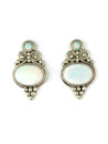 Silver Opal Post Earrings (ER5390)