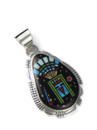 Mosaic Night Scene Yei Inlay Pendant (PD4302) 