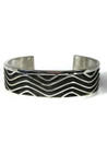 Silver Channel Wave Bracelet by Francis Jones (BR6425)