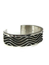 Silver Channel Wave Bracelet by Francis Jones (BR6425)