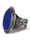  Lapis Cuff Bracelet by Aaron Toadlena (BR6436)