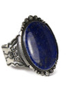  Lapis Cuff Bracelet by Aaron Toadlena (BR6436)