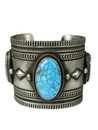 Kingman Turquoise Cuff Bracelet by Albert Jake (BR6437)