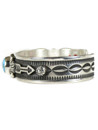 Webbed Kingman Turquoise Bracelet by Albert Jake (BR6460)