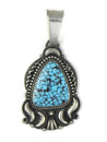 Webbed Kingman Turquoise Pendant by Derrick Gordon (PD5023)