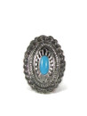 Sleeping Beauty Turquoise Concho Ring Size 6 (RG6023-S6)