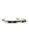 Onyx & Soap Stone Inlay Bracelet (BR6582)