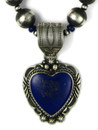 Lapis Heart Necklace Set by Rick Werito (NK4942)