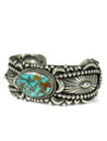 Ornate Webbed Royston Turquoise Bracelet by Derrick Gordon (BR6586)