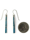 Turquoise Inlay Earrings by Rick Tobias (ER5976)