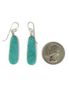 Turquoise Slab Earrings by Ronald Chavez (ER6138)