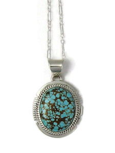 Number 8 Turquoise Pendant by Larson lee (PD5138)