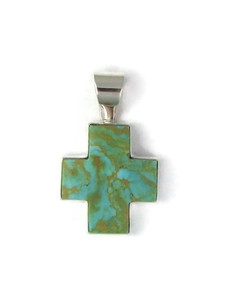 Silver Cross Necklace | Turquoise Cross 