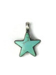 Kingman Turquoise Star Pendant (PD5185)