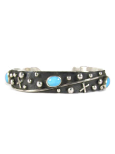 Sleeping Beauty Turquoise Cross Bracelet (BR7894) 